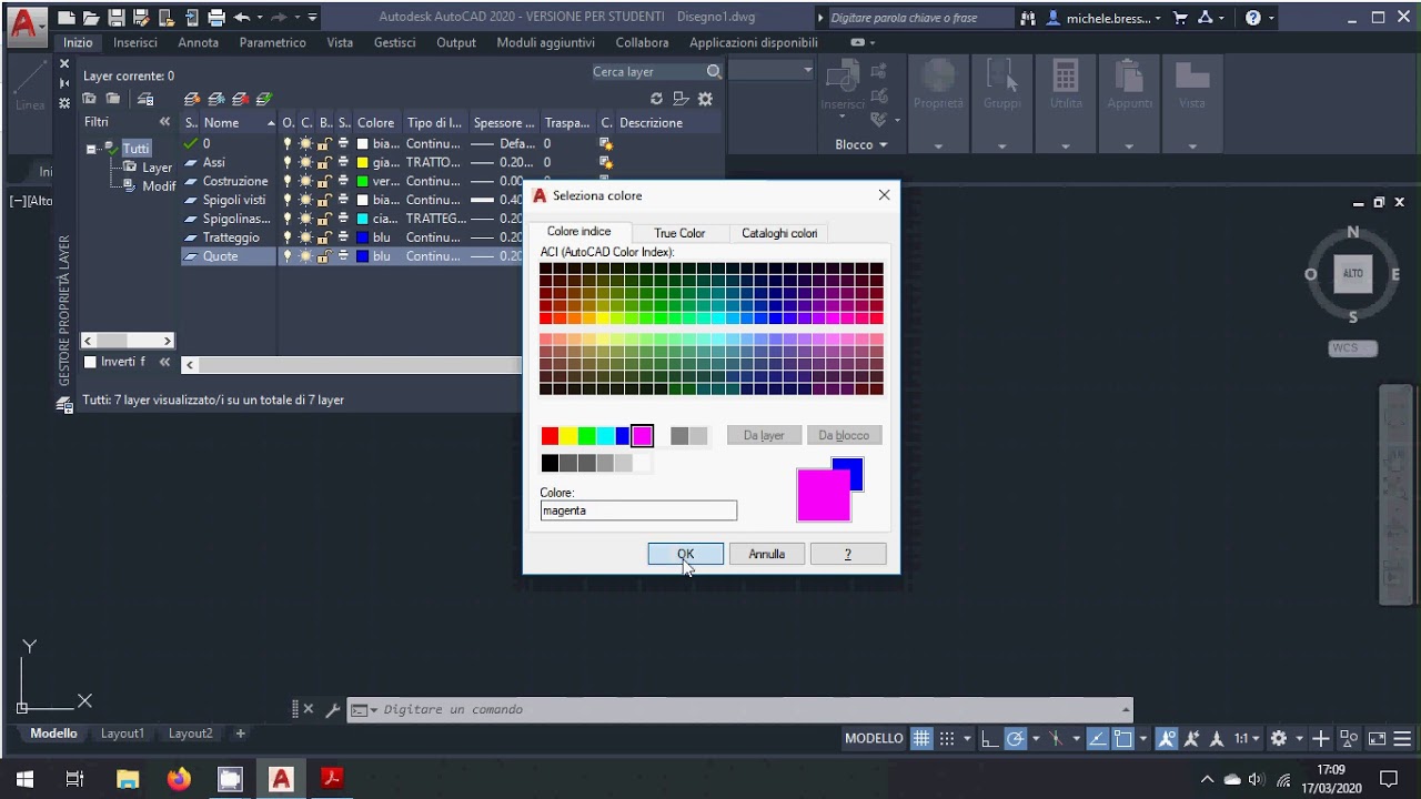 Layer e Modelli AutoCAD