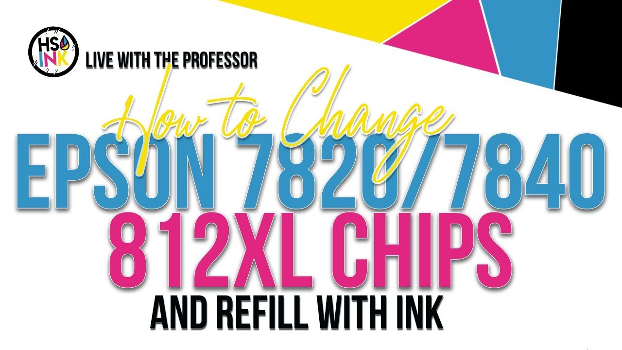 How to Change the Chips on the Epson 7820 & 7840 Printers