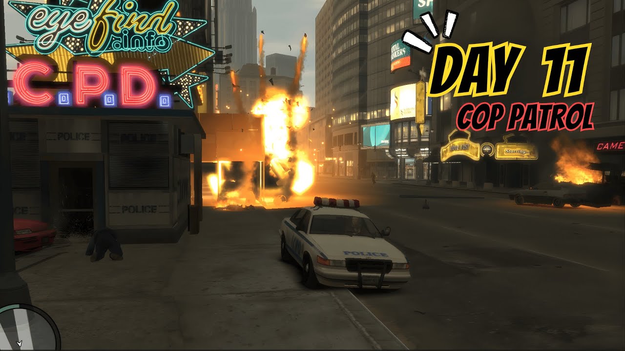 GTA IV – Cop Patrol Day 11: The Streets Are Wearing Niko Down 🚓🔥