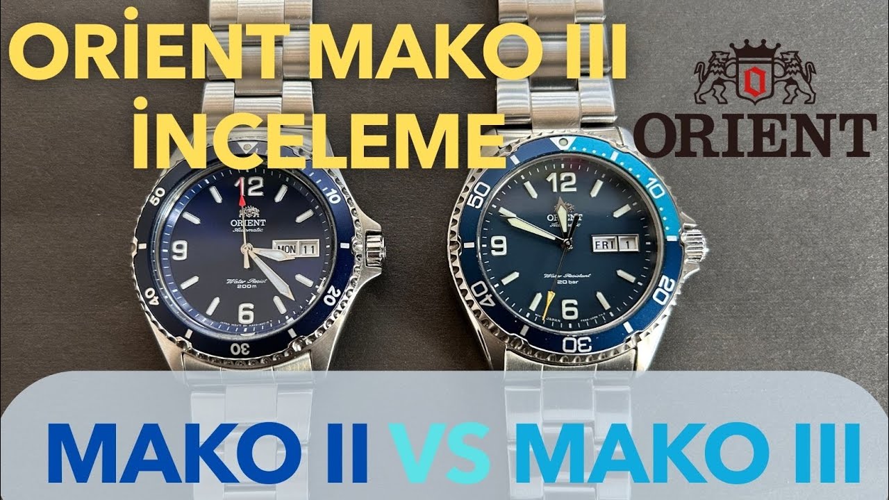 ORIENT MAKO 3 İNCELEME (MAKO 2 İLE KARŞI KARŞIYA) FİYAT FARKINA DEĞER Mİ ??? (RA-AA0818L19B)#orient