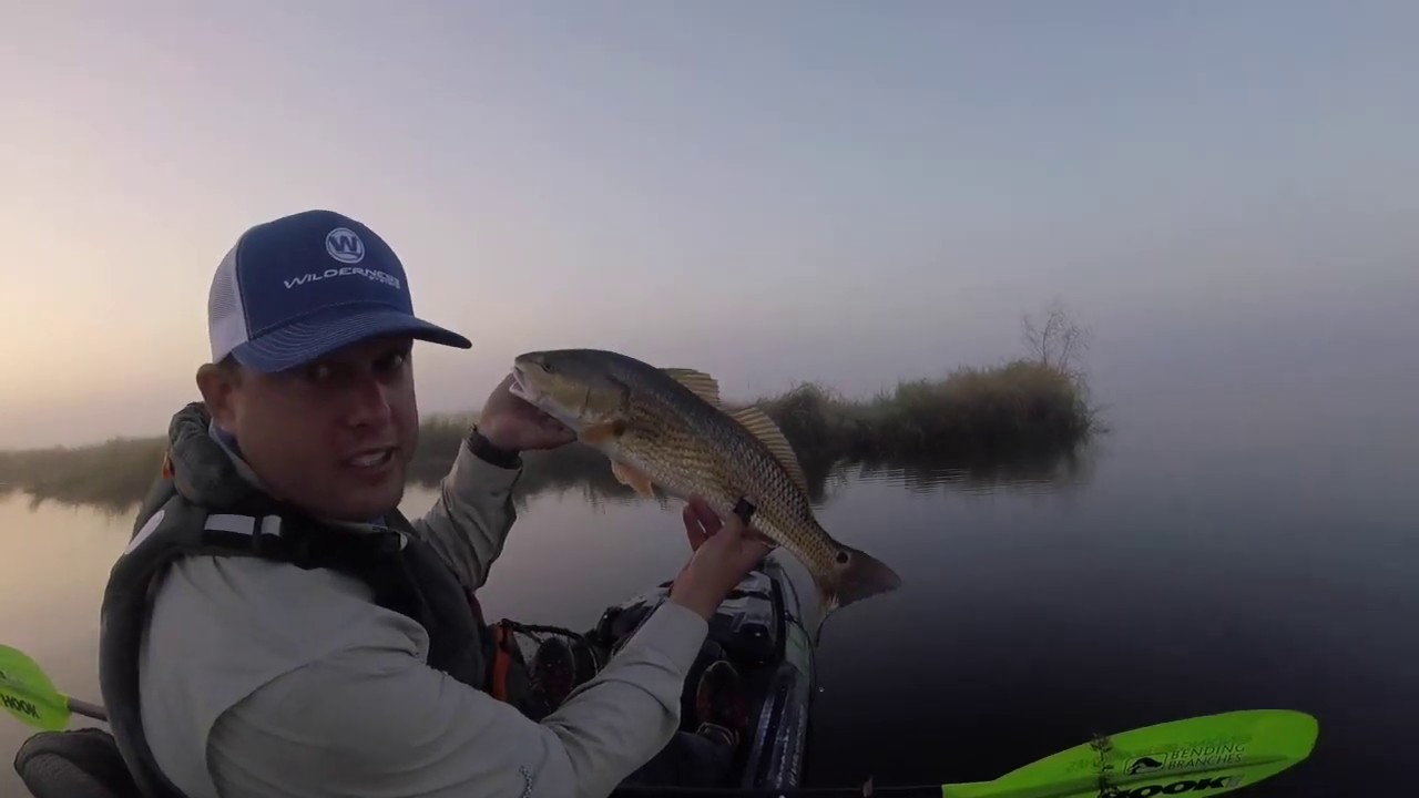 Kayak Fishing Delacroix, LA - Fluke