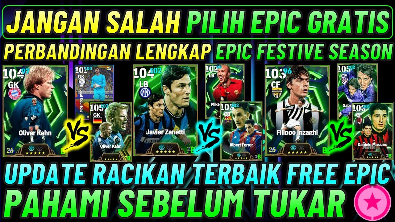 PERBANDINGAN LENGKAP EPIC FESTIVE SEASON CAMPAIGN !! KAHN BARU VS KAHN LAMA, INZAGHI VS BATISTUTA.