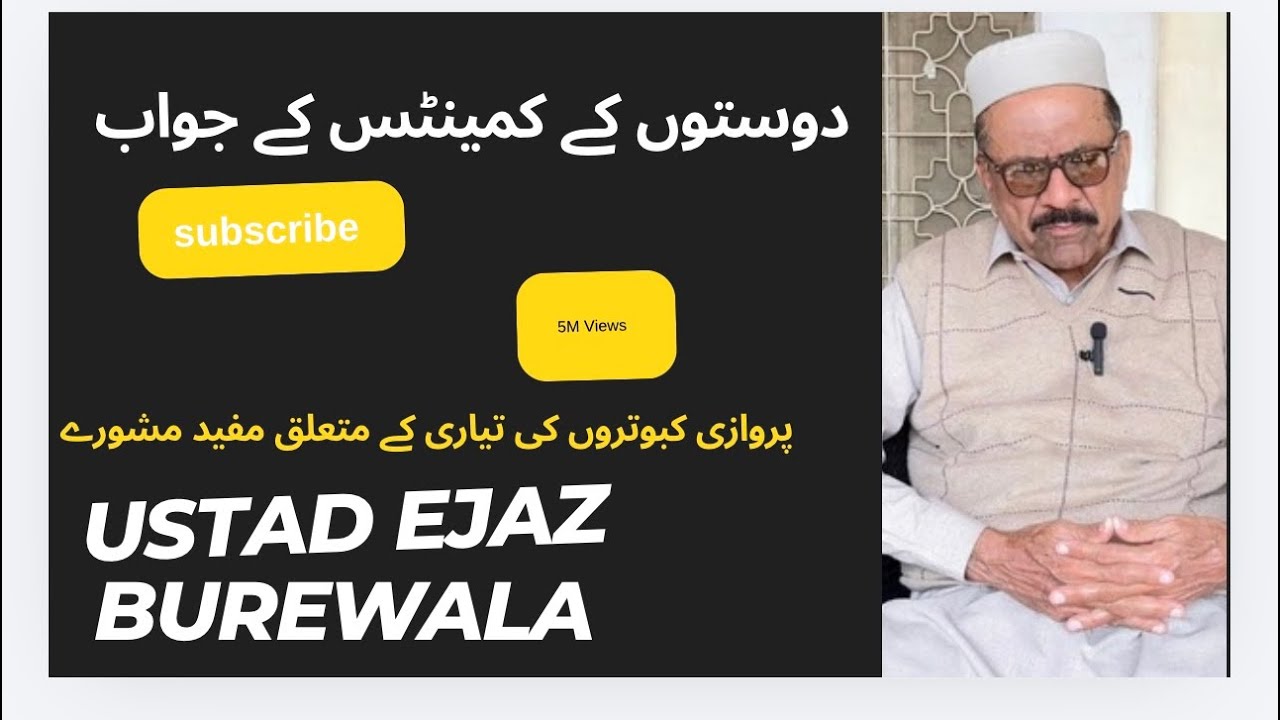 پروازی کبوتروں کی تیاری کےحوالےسے تفصیلی مشورے اور دوستوں کے کمینٹس کے جواب استاد اعجاز احمدبورےوالا