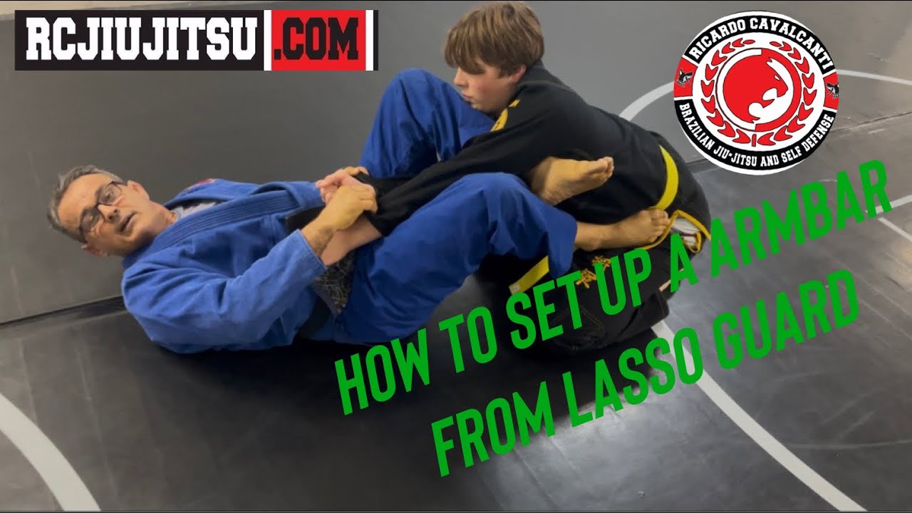 Learn how to set up an armbar from a lasso guard  