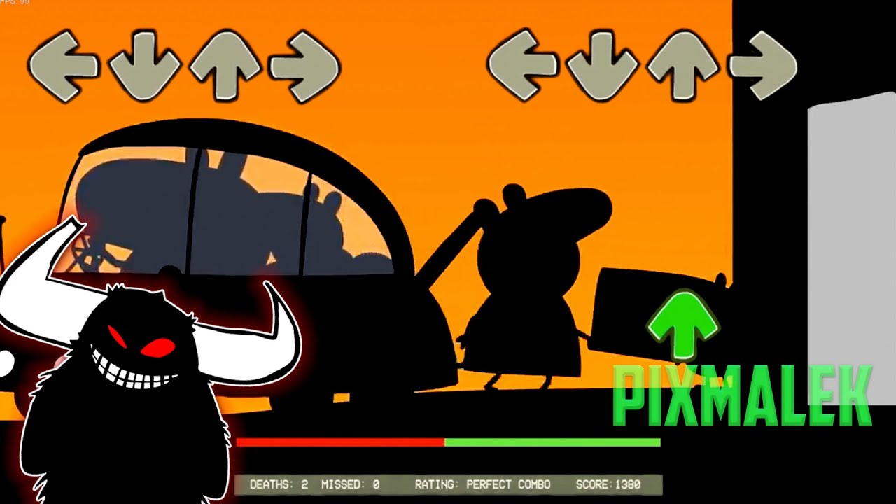Monster has taken over Peppa Pig House in Friday Night Funkin be like || Muddy Puddles Funkin