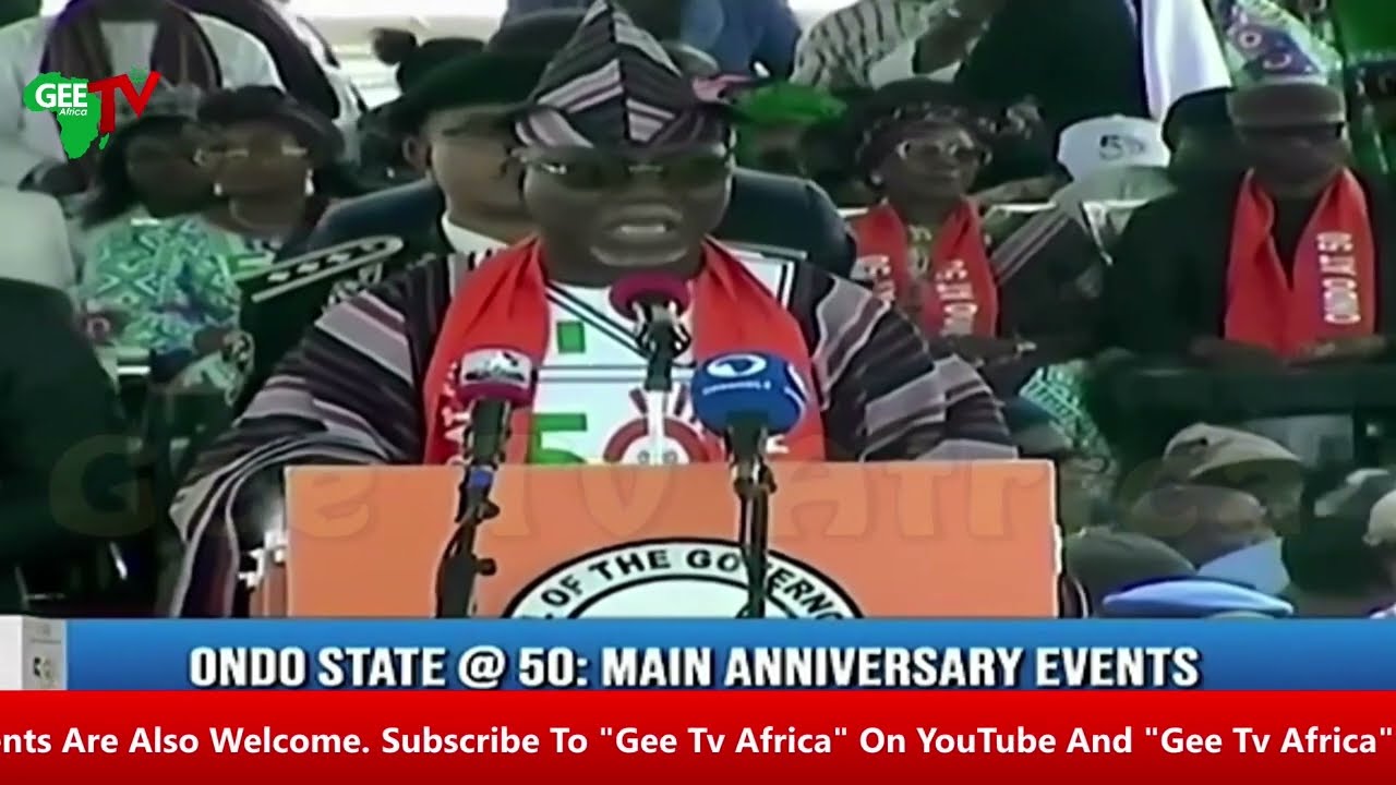Ondo State Celebration Of 50 Year , Gov Ayeidatiwa Speaks As The Celebration Ends