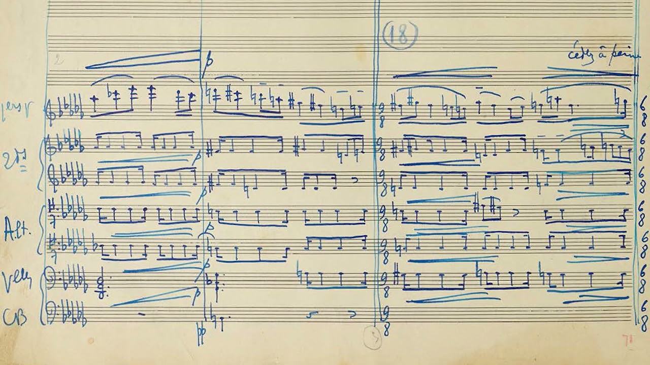 Philippe Gaubert - Symphony in F (Score Video)