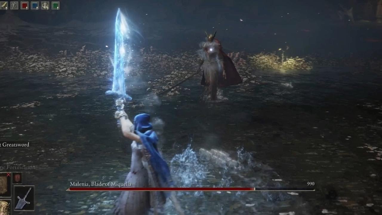 Dark Moon greatsword is OP vs Malenia
