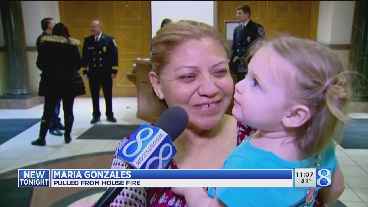 Men who saved child, woman from fire honored
