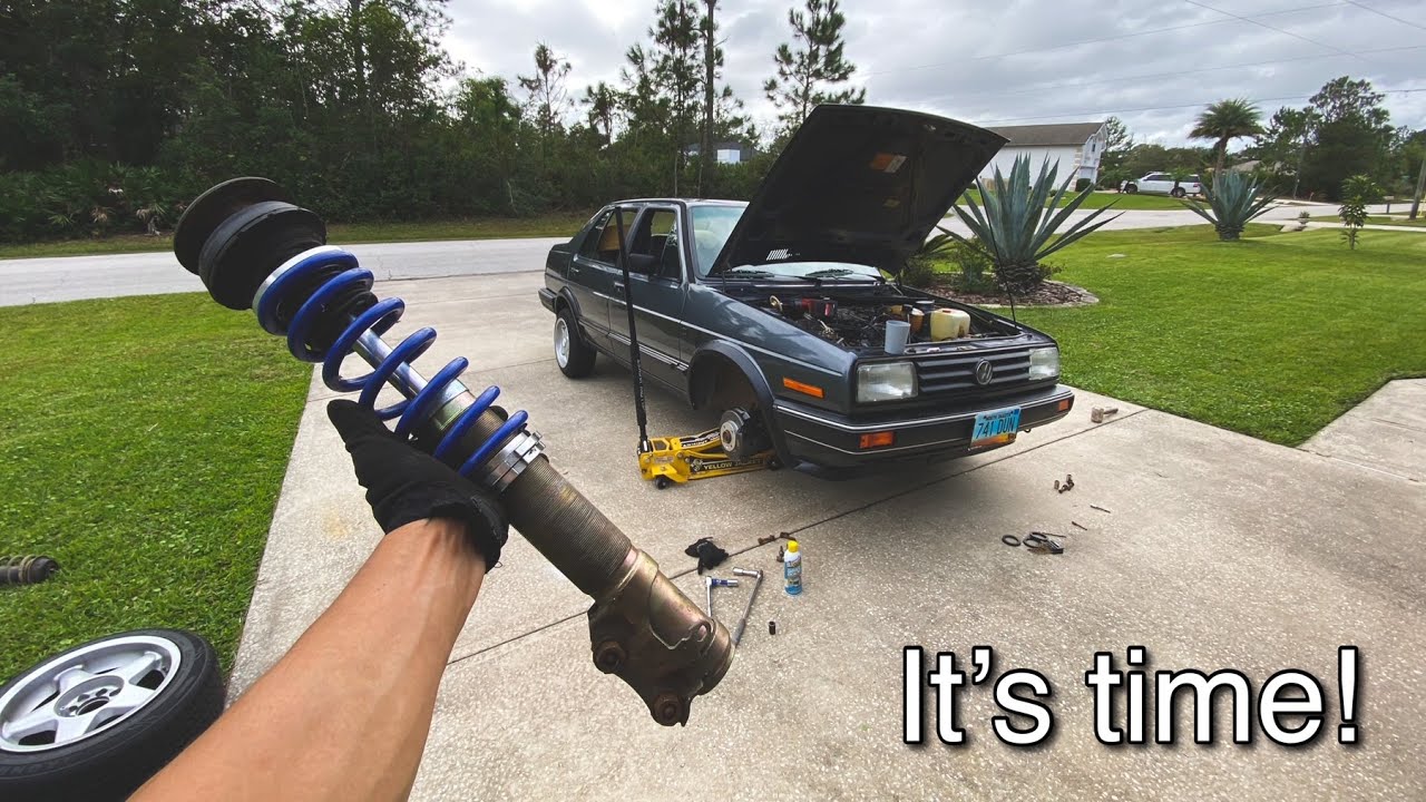 Finally Lowering The Mk2 Jetta!! ( Long Overdue )
