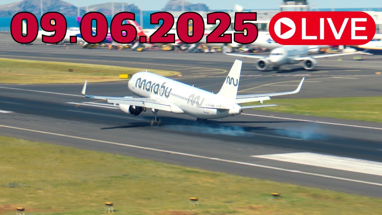 LIVE BIG ACTION From Madeira Island Airport 09.06.2025