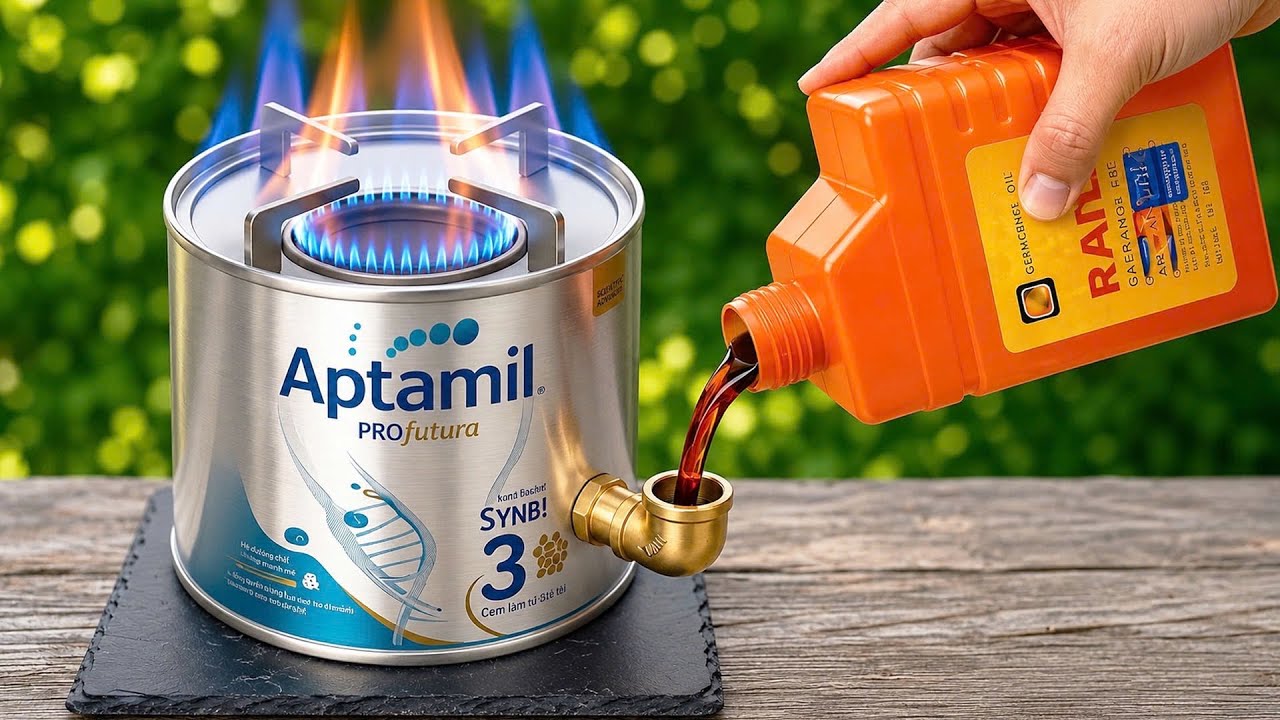 No electricity, no gas! This DIY 3-in-1 waste oil stove gives you free heat! Hidden free energy 🔥
