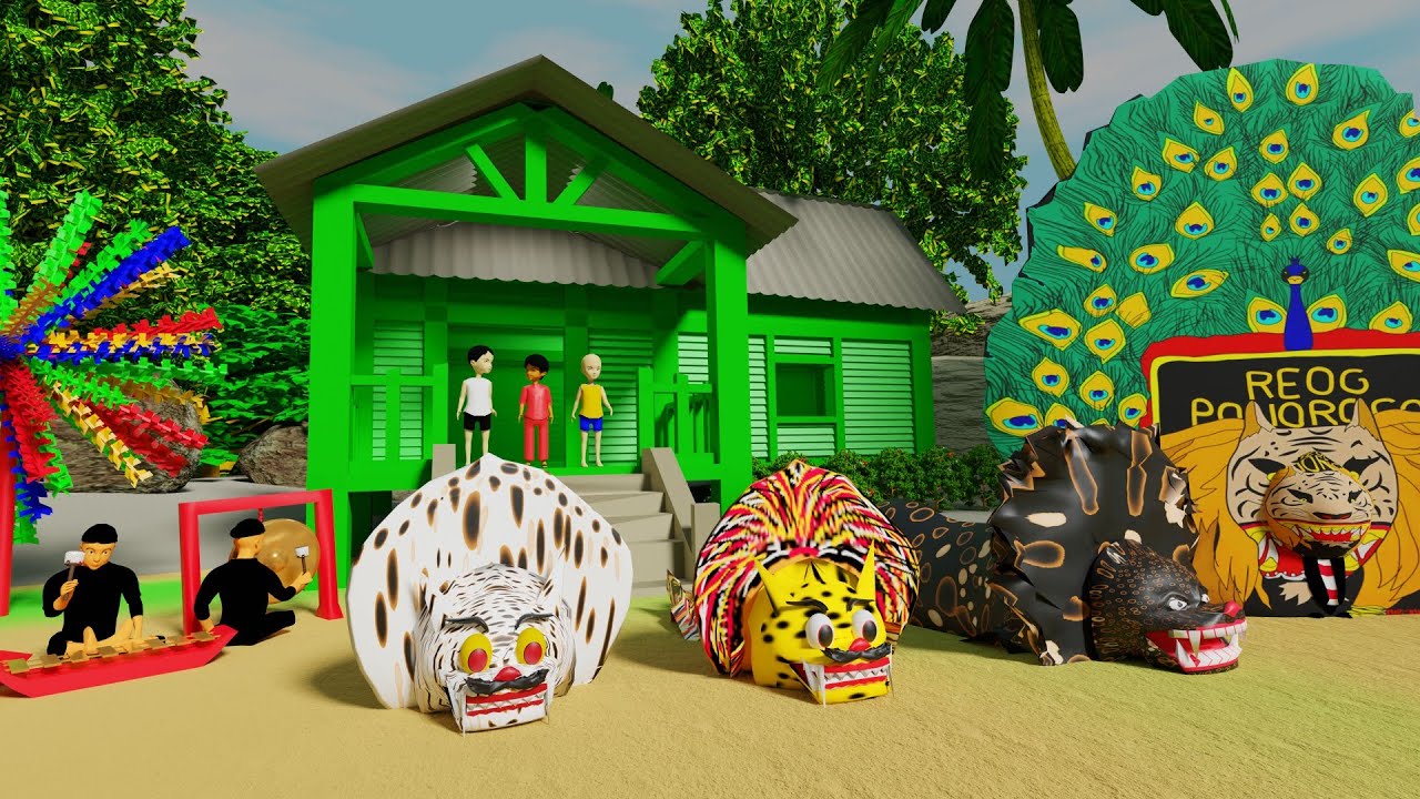 BARONGAN DAN REOG MBABAR DI DEPAN RUMAH