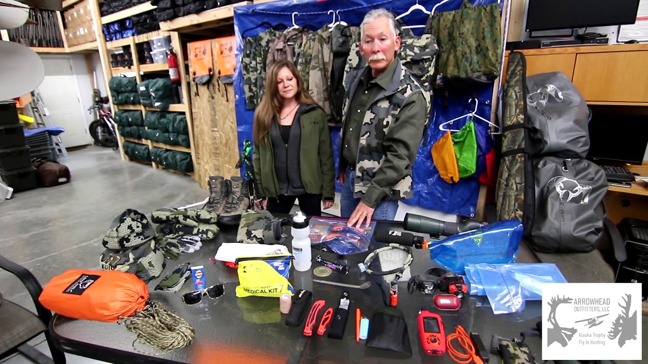 Arrowhead Outfitters, LLC Tundra Camp Kit and personal items
