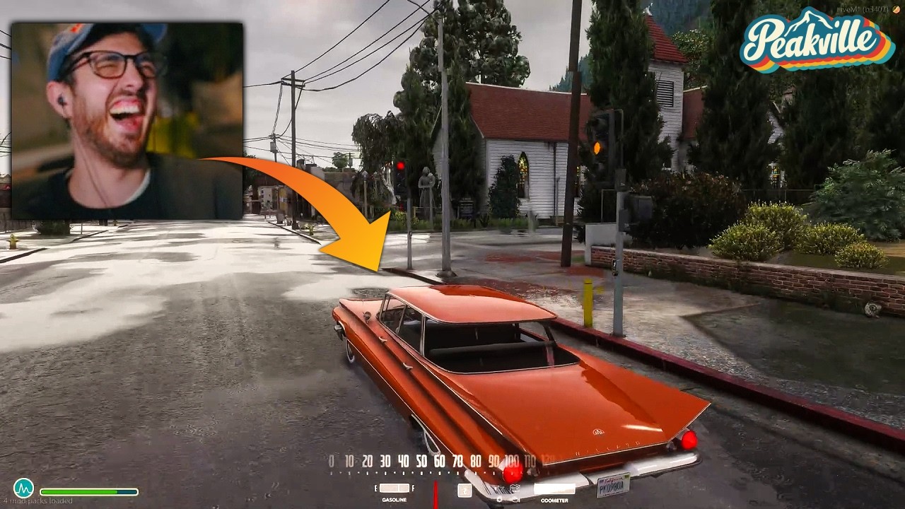 TIRO AL BERSAGLIO CON IL TIZIO DEL FERMO STRADALE.. SCENA EPICA MARCUS E ROBERT GTA RP PEAKVILLE #13