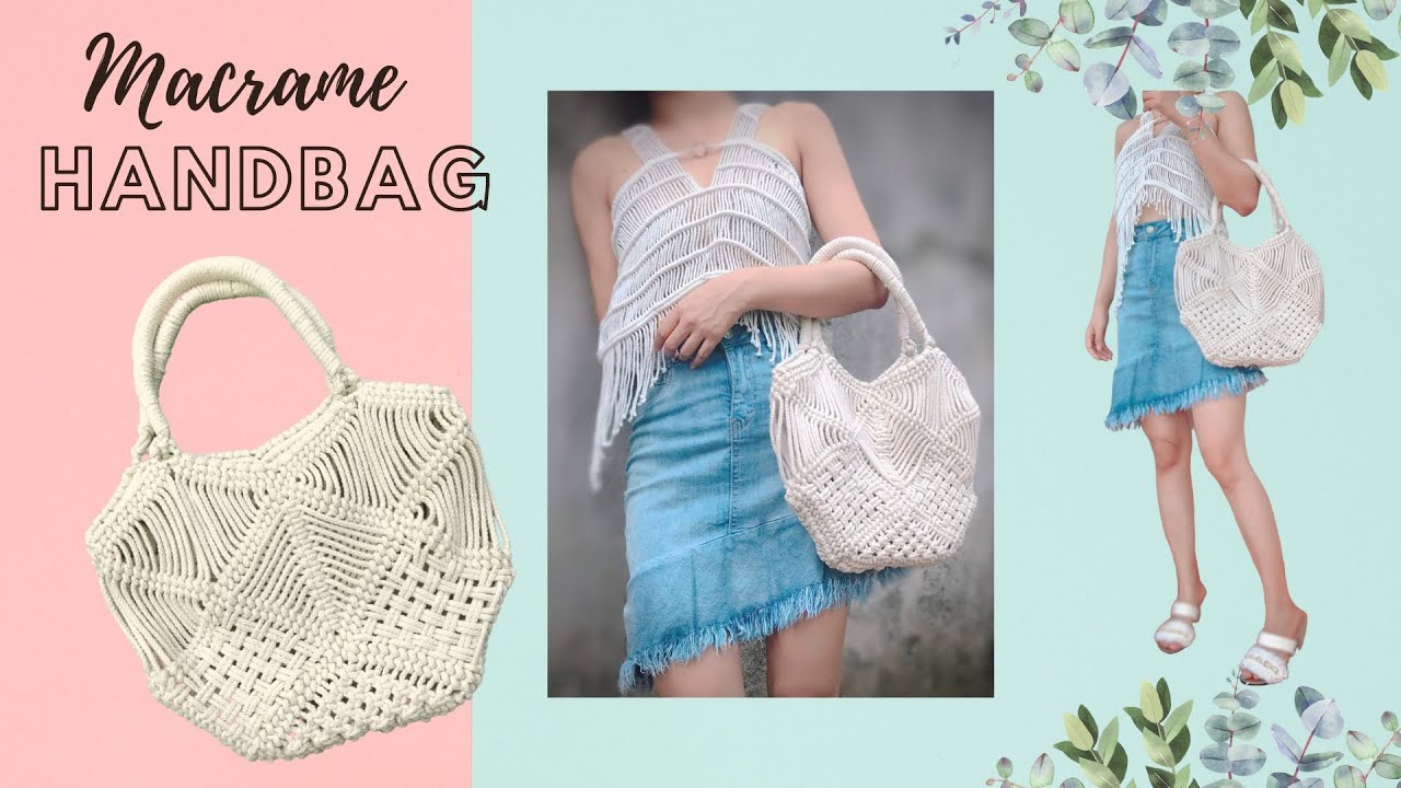 DIY | Macrame bag | Hand bag | Macame tutorial #4