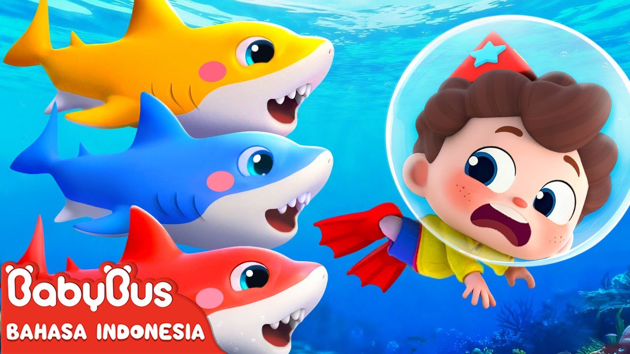 Hiu Warna-warni🌈| Lagu Bayi Hui🦈| Baby Shark | Lagu Anak-anak | Ayo ! Neo | BabyBus Bahasa Indonesia