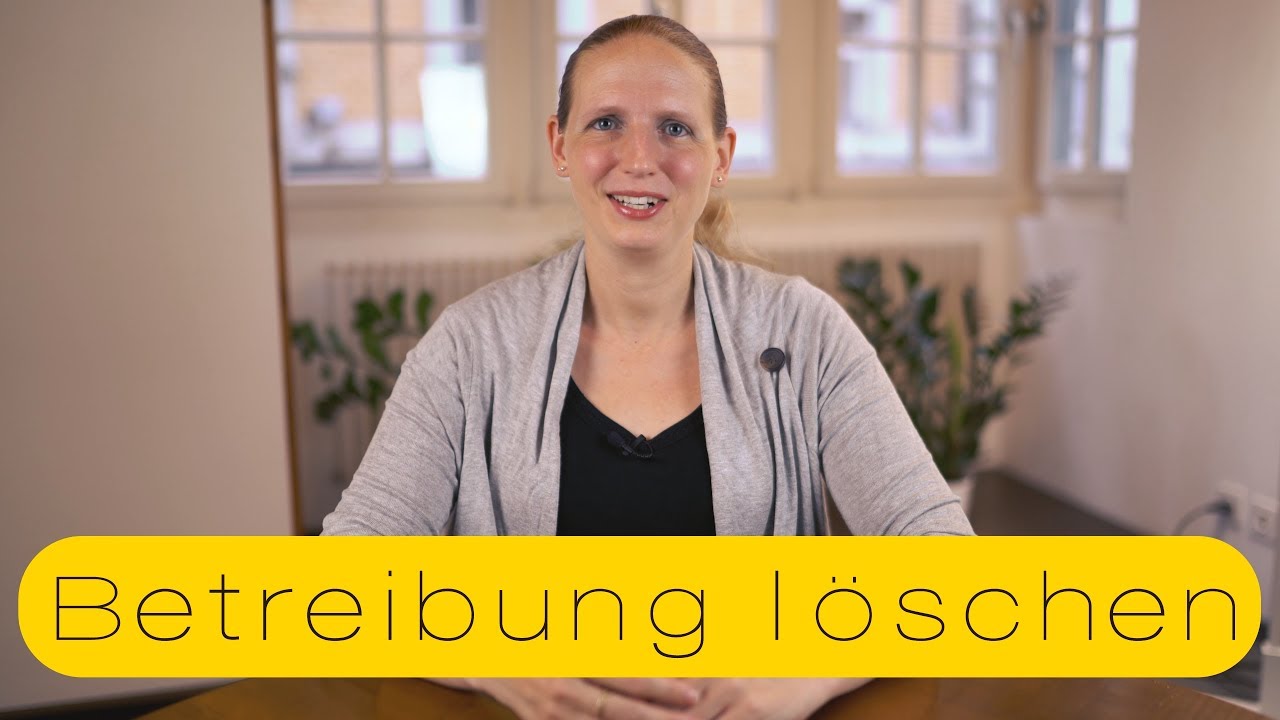 Wie lösche ich ein Betreibungsregistereintrag?