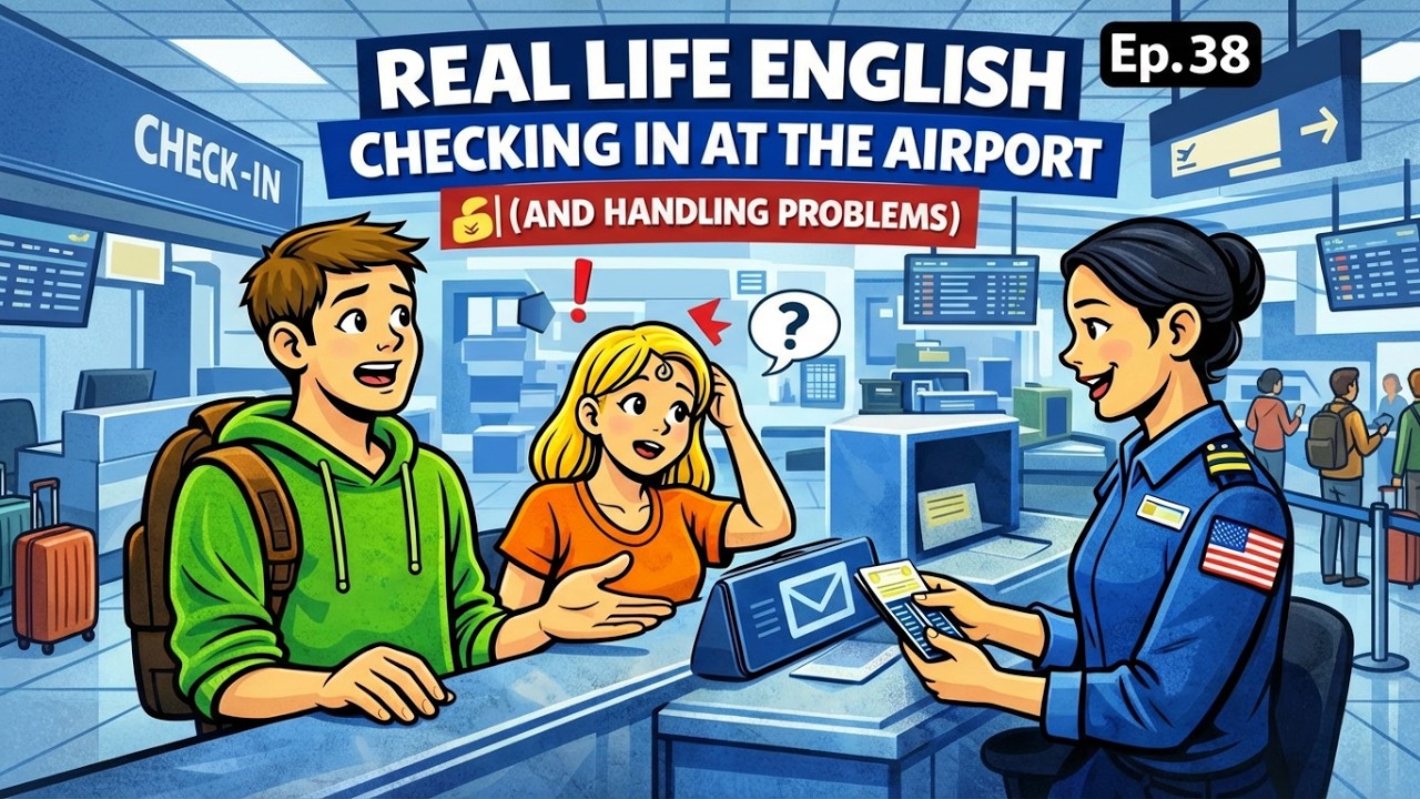 🔥 Real Life English: Airport Check-In Secrets REVEALED. Ep-38
