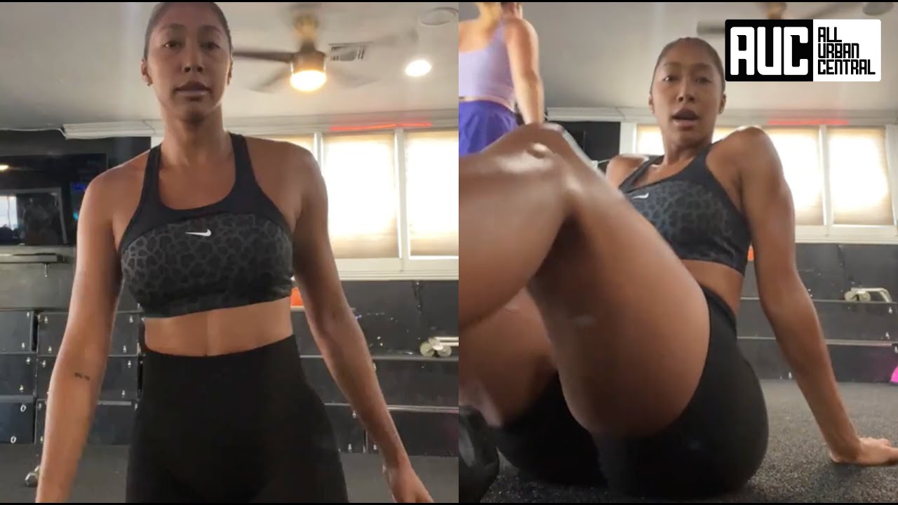 Apryl Jones Shows Off Her Moose Knuckle After Morning Workout 🏋️‍♀️