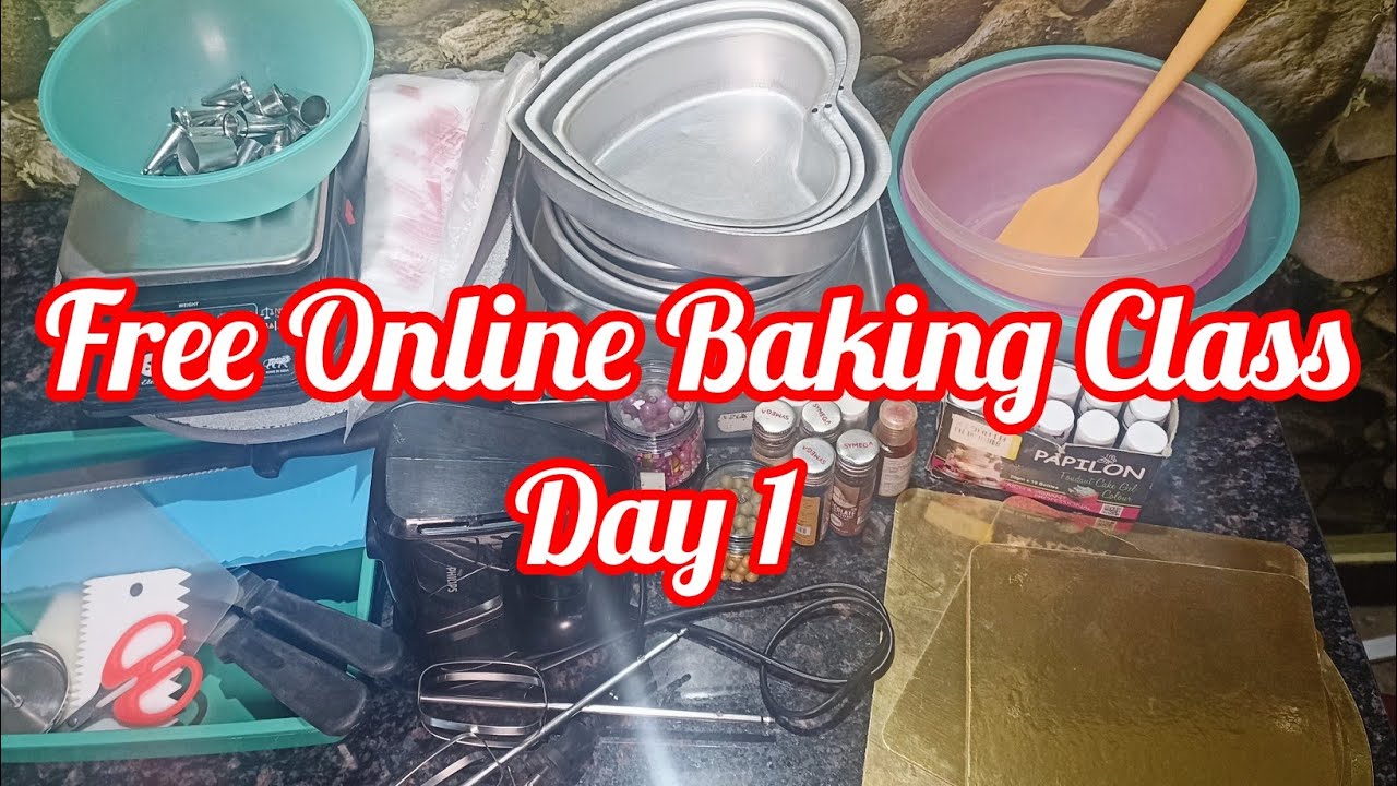 Online Baking Free Classes | Day 1 | Baking Equipment For Cake Making | Chandrika Behera