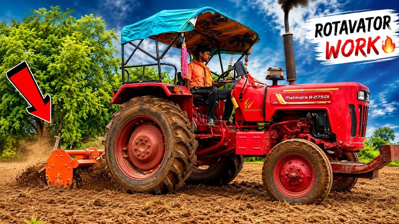 Mahindra B275 DI Tractor से खेत की जबरदस्त जुताई | खेती का असली ताकत देखो#MahindraTractor #B275DI