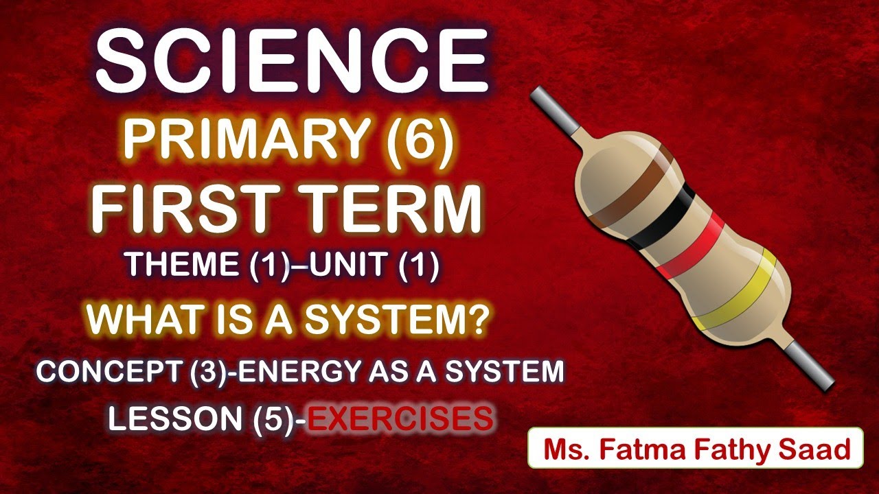 Science-Primary 6-first term- unit 1-Concept 3- Lesson 5- Exercise