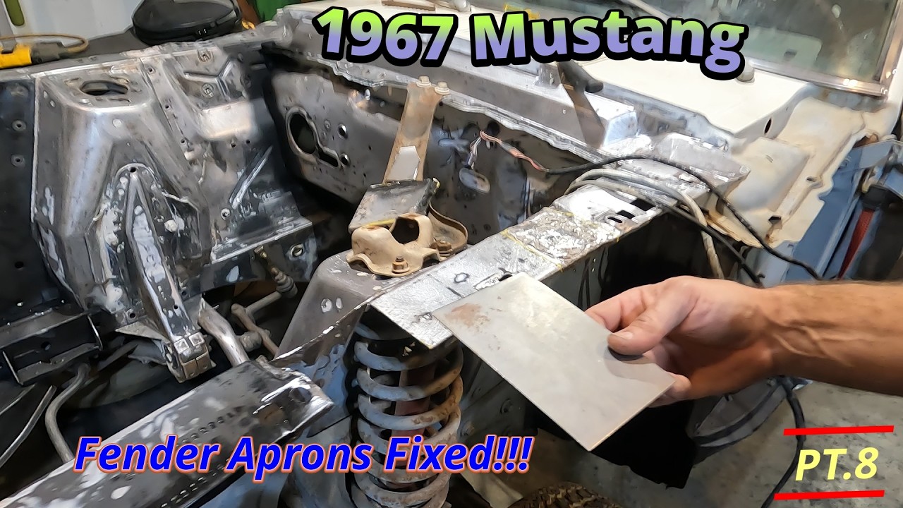 1967 Mustang Fender Apron Repair DONE RIGHT! Fixing Bad Patch Panels the Proper Way