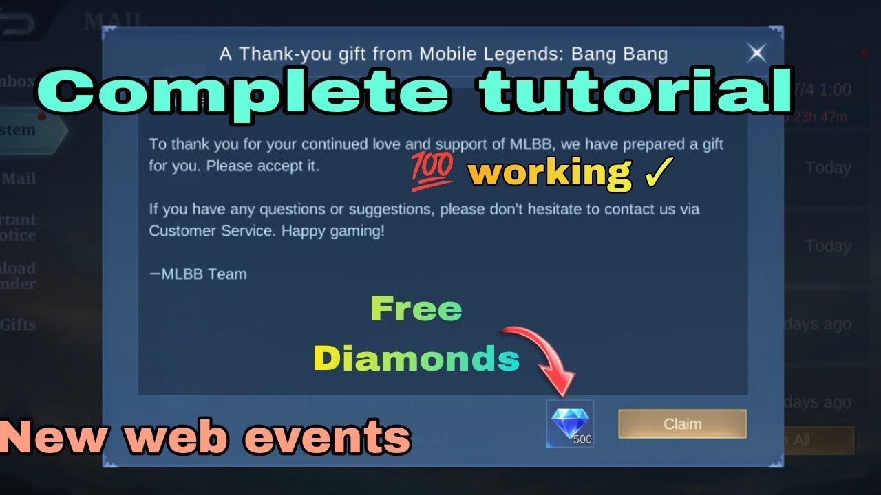 HOW TO GET FREE DIAMONDS AND BROADER IN MLBB | CREATION CONTEST