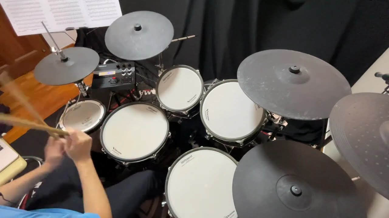 將天敞開 （中級版）Drum Cover // 讚美之泉// 詩歌系列 518