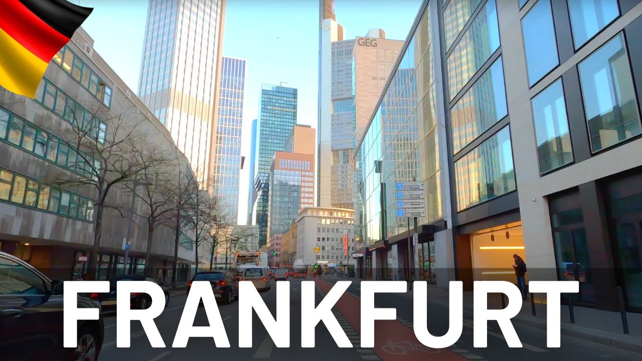 FRANKFURT Morning Driving Tour 🇩🇪 Germany || 4K Video Tour of Frankfurt