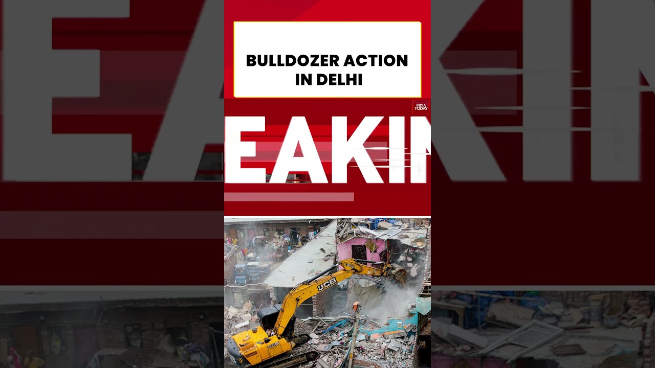 #bulldozer #delhidemolition Delhi Bulldozer Action: Illegal Encroachments Demolished | Turkman Gate