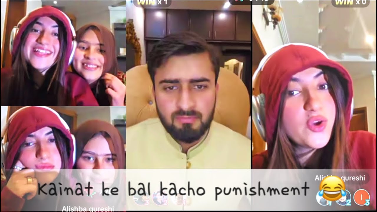 Haider Shah give Funny Punishment To Alishba Qureshi - Kainat ke bal kacho 😂