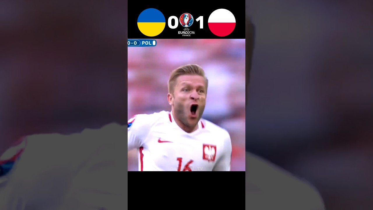Ukrainie vs Poland 2016 Euro #football #vibes #shorts