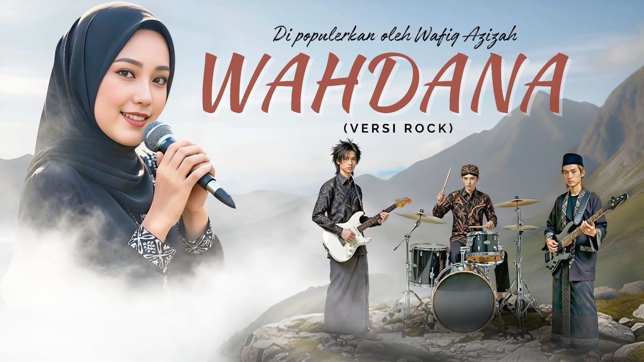 Wahdana - Versi Rock | Lirik arab & alfabet | original by Wafiq Azizah 