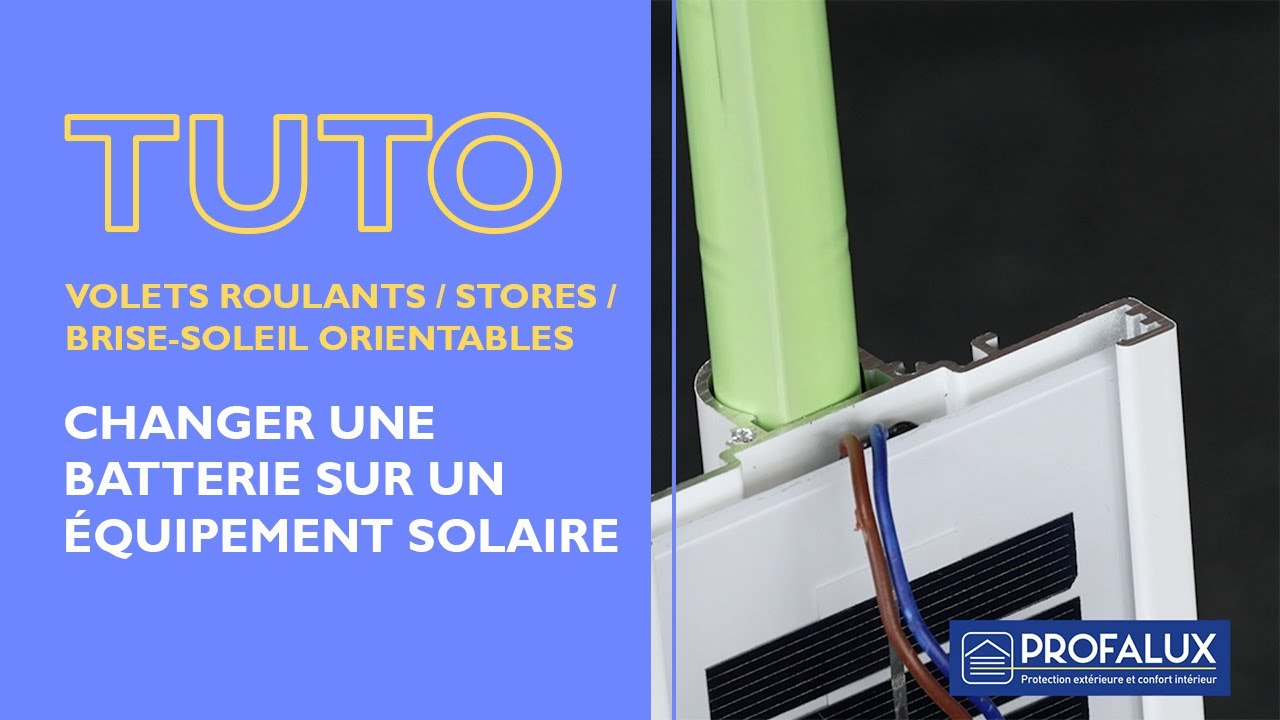 Changer une batterie sur un équipement solaire