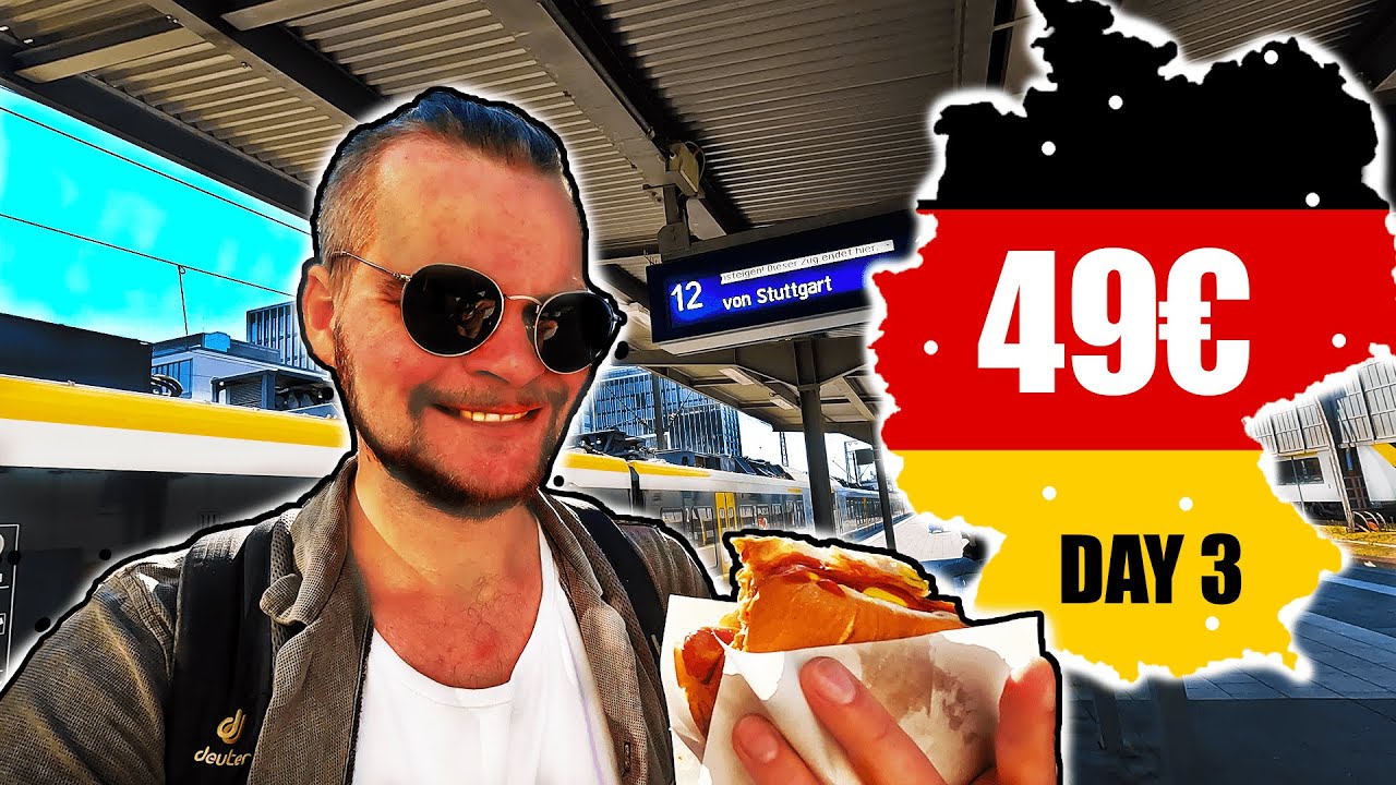 Around Germany for ONLY 49&euro; - Day 3: Freiburg and Munich (4k) 🇩🇪