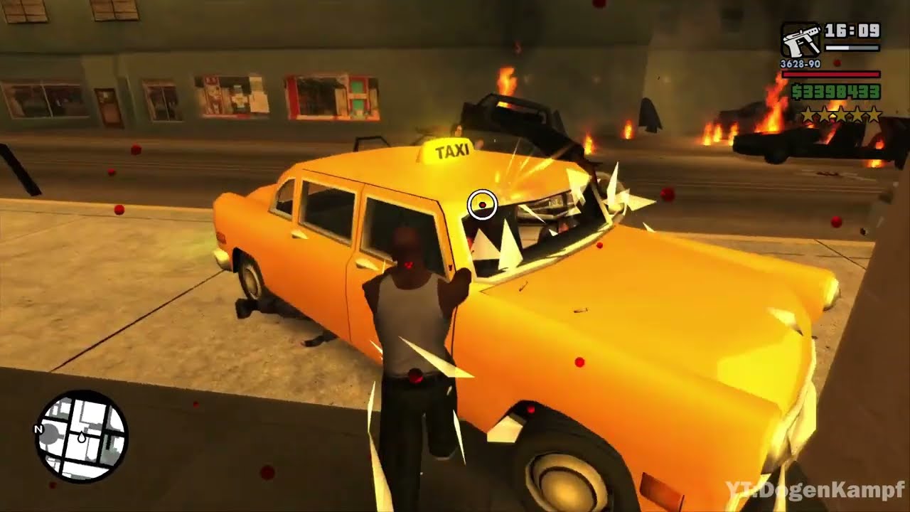 GTA San Andreas - Verona Beach Massacre Shootout + Six Star Escape