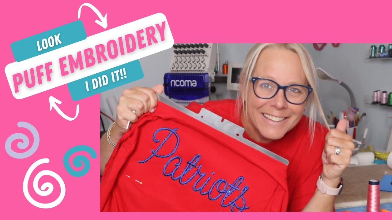 How to use Puff Embroidery in your next Project!!