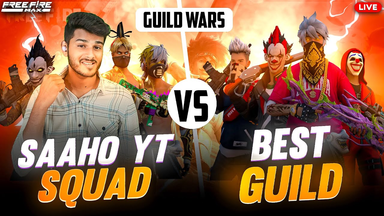 👑SAAHO SQUAD  Vs  BEST GUILD  IN TELUGU COMMUNITY 😈 Chetanaite Kottuko content vilaite pettuko 😎