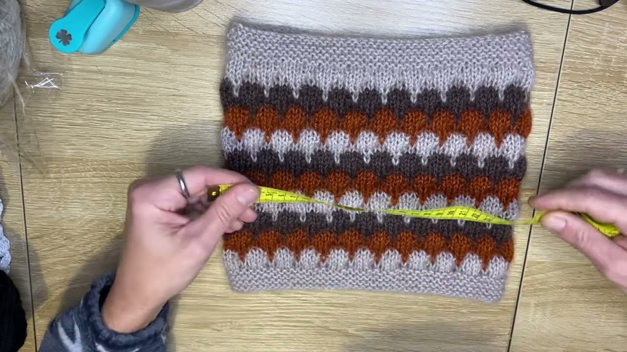 Scaldacollo Bobble, punto bolle ai ferri