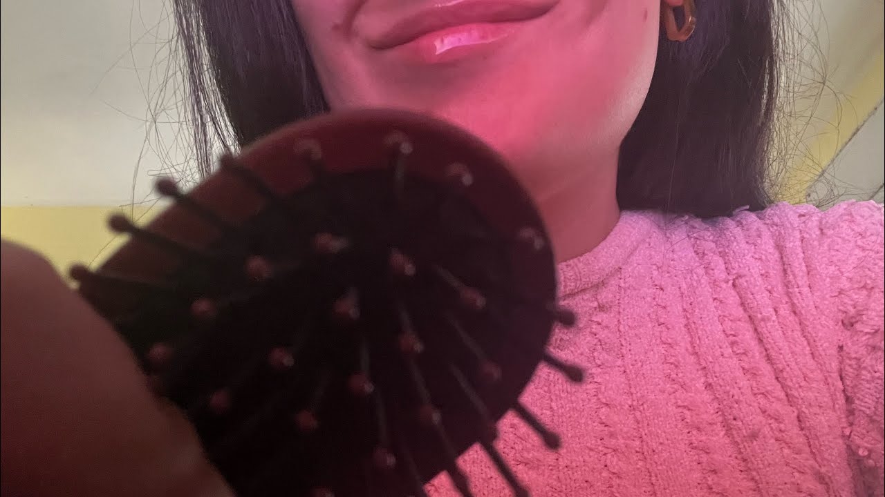Fast and aggressive ASMR doing your hair ( lots of brushing ) 💓✨