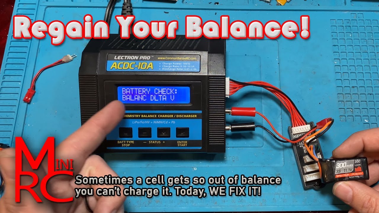 Repairing an out of balance lipo cell! Fixing a BALANC DLTA V Error so you can charge!