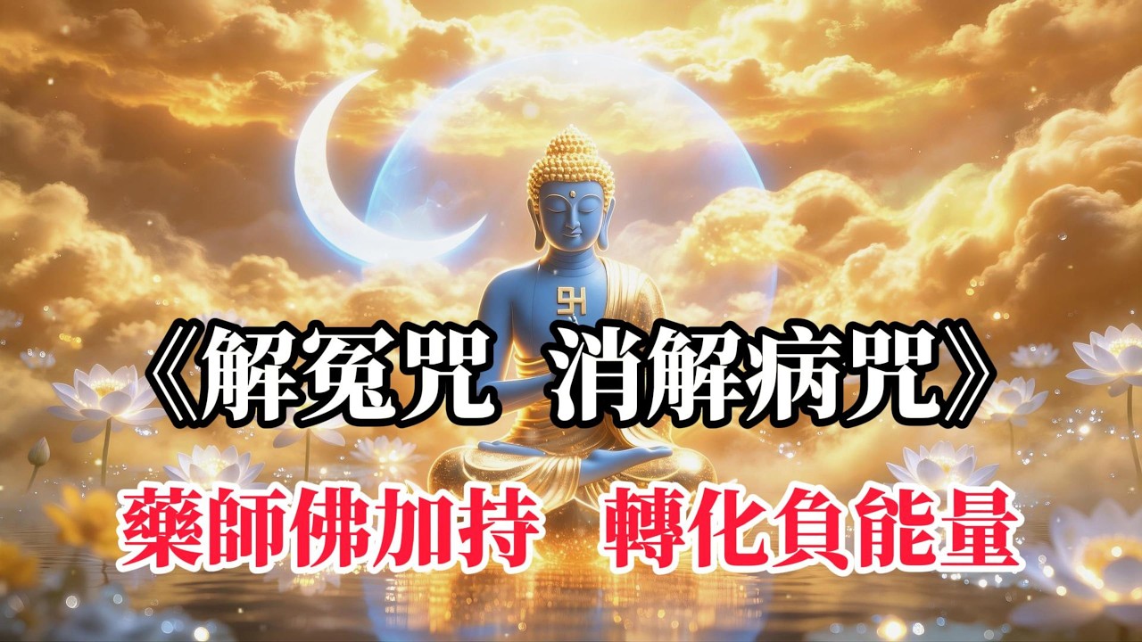 解冤咒 消解病咒 願解冤釋結圓滿，福慧增長無量，南無藥師琉璃光如來 消災延壽，福慧雙增，離苦得樂，安樂眾生 #觀世音菩薩  #藥師佛 #藥師琉璃光如來 ｜Buddhist Music