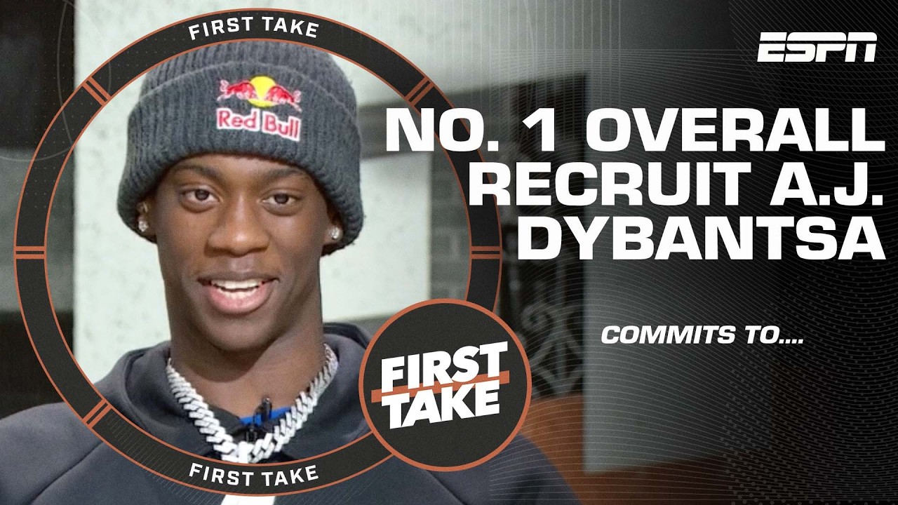 🚨 No. 1 overall recruit A.J. Dybantsa announces commitment to BYU Cougars 🚨 | First Take