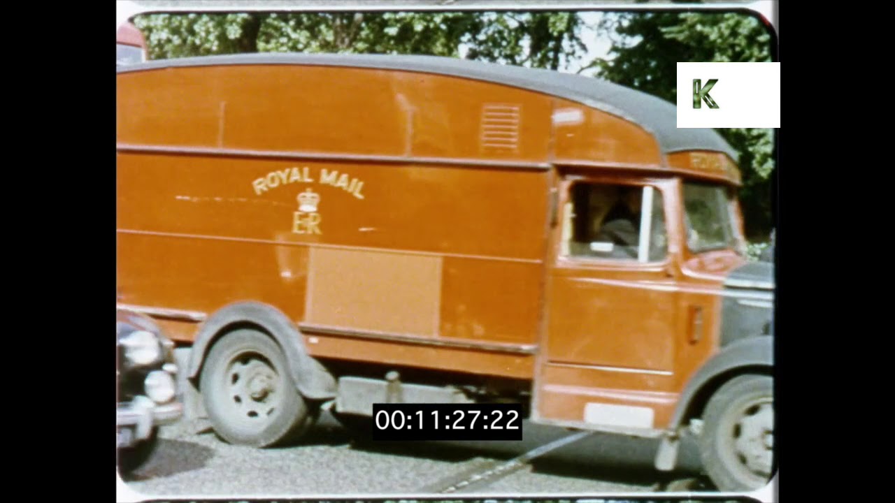 Traffic on Hyde Park Corner, 1950s London, HD from 16mm