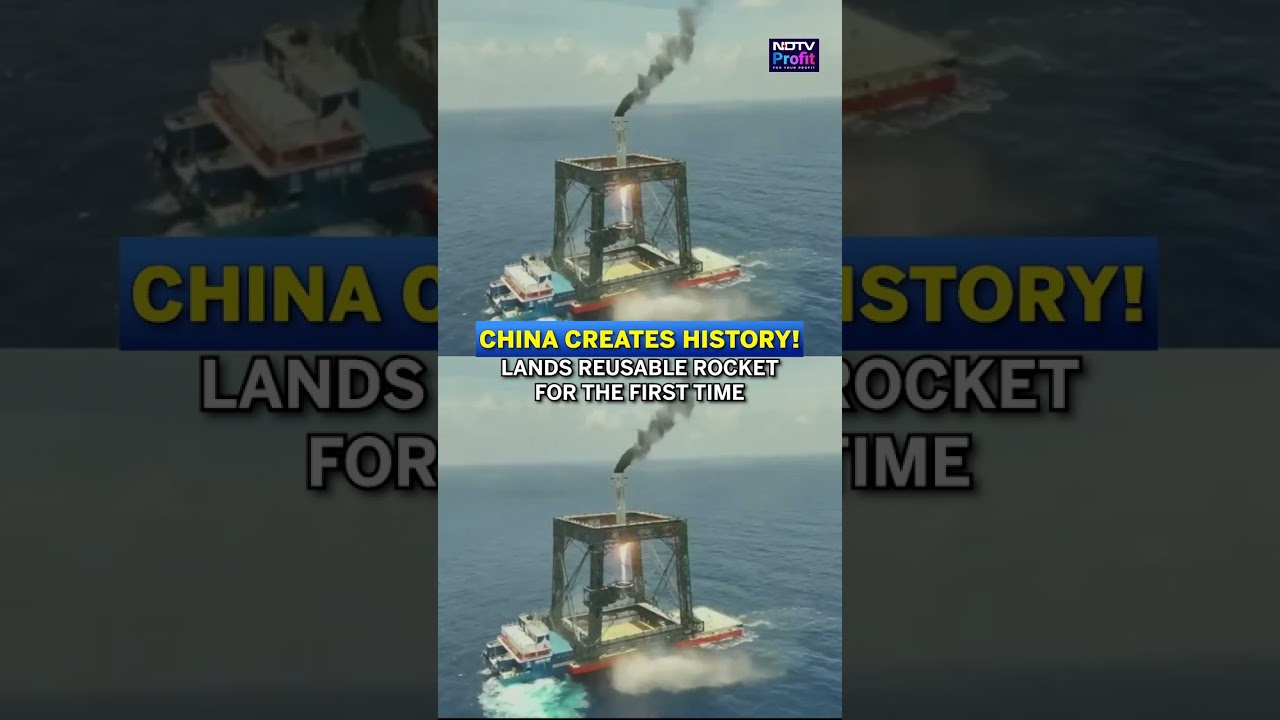 China Creates History! Reusable Rocket Lands Successfully for the First Time #shorts