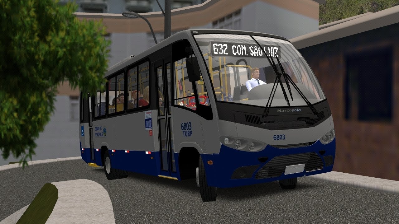 PBS2 Driving Simulator | Marcopolo Senior 2016 MB LO-916 Bluetec 5 - Carro 6803 na Linha 632