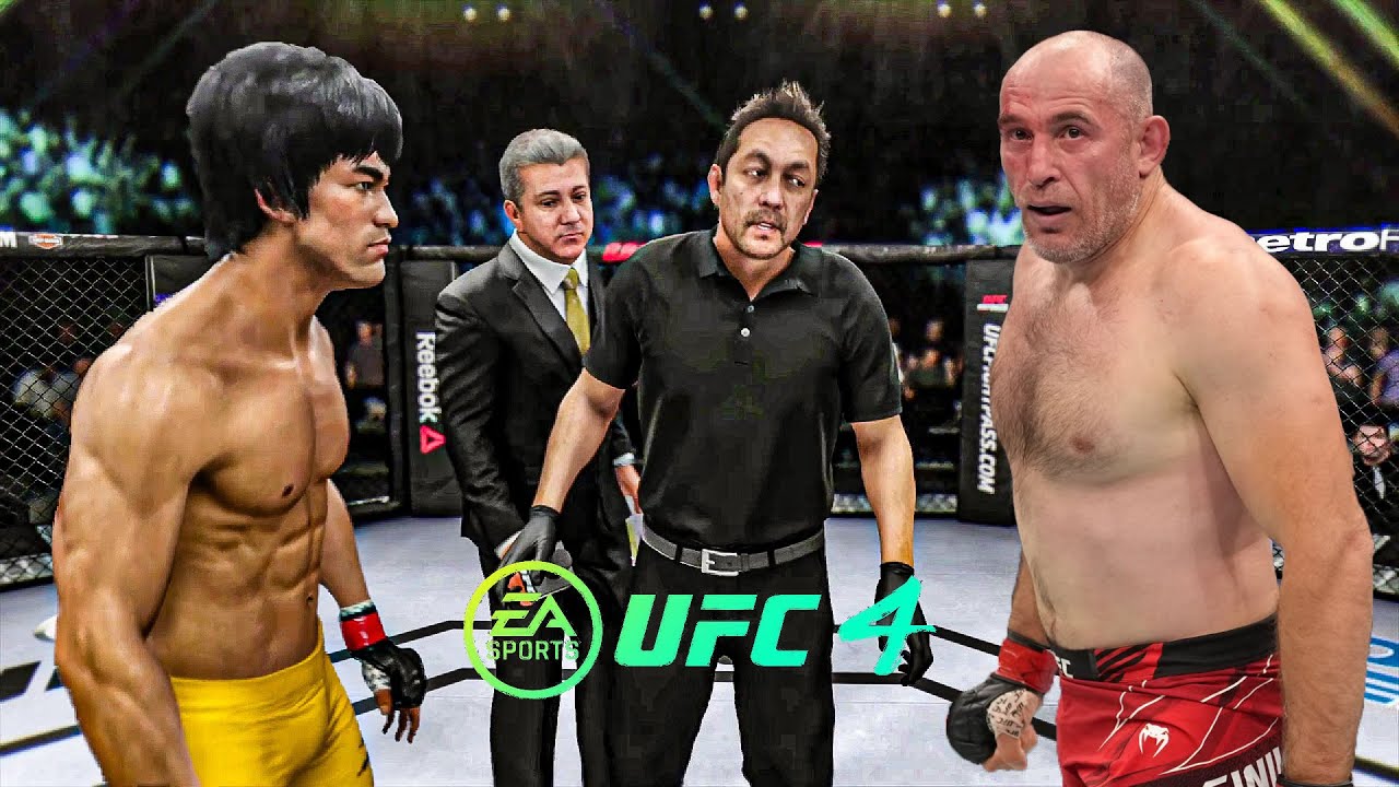 Брюс Ли против Алексея Олейника EA Sports UFC 4 Бойцовский клуб Брюса Ли 🔥🐲