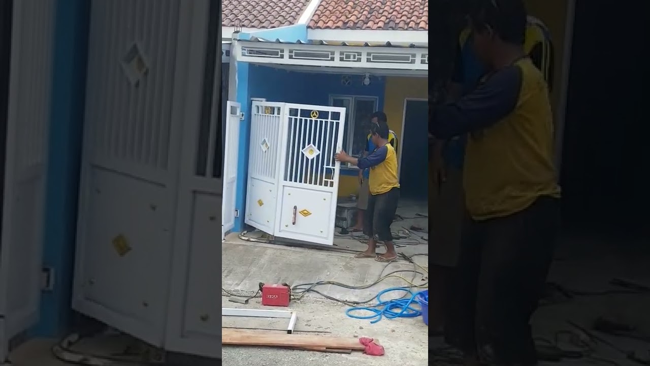 pintu dorong lengkung